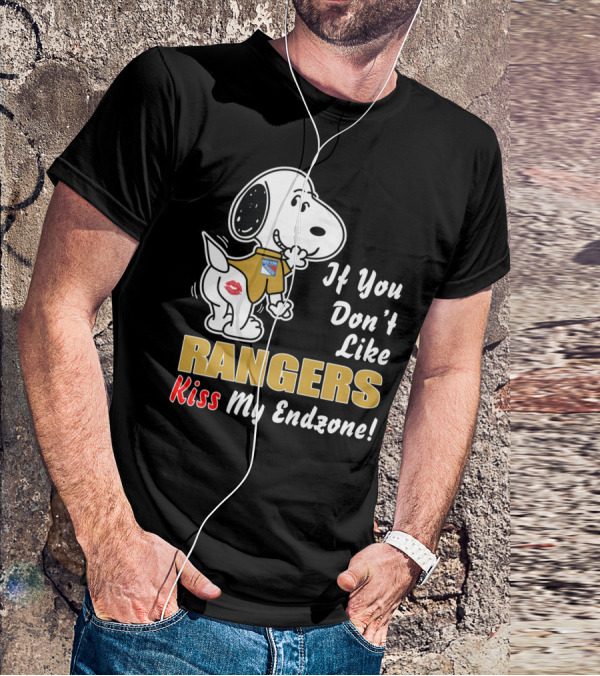 New York Rangers If You Don't Like Rangers Kiss My Endzone T-Shirt