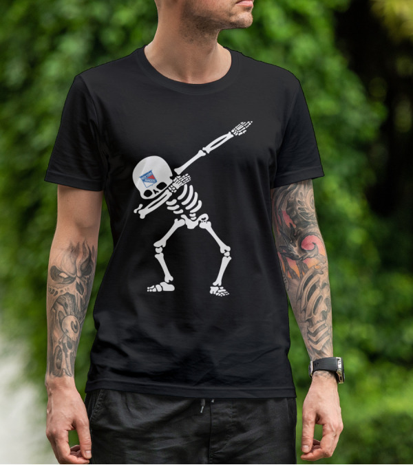New York Rangers Skeleton Dabbing T-Shirt