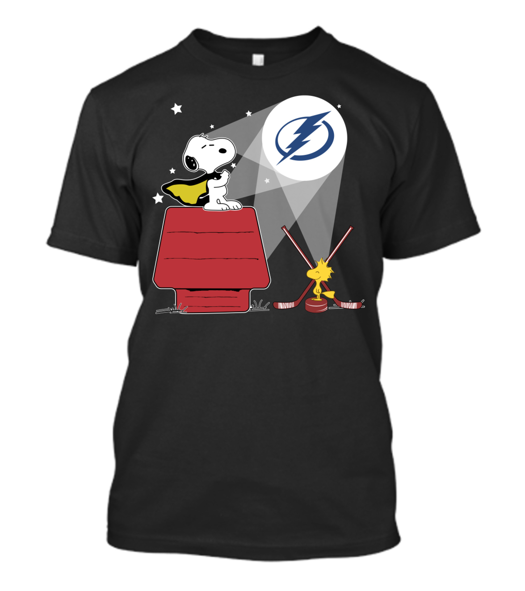 Tampa Bay Lightning Snoopy Woodstock Nhl Peanuts Crossover T-Shirt
