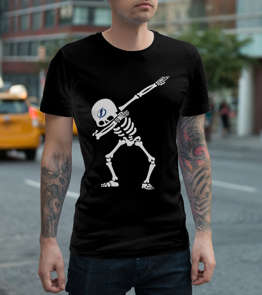 Tampa Bay Lightning Skeleton Dabbing T-Shirt