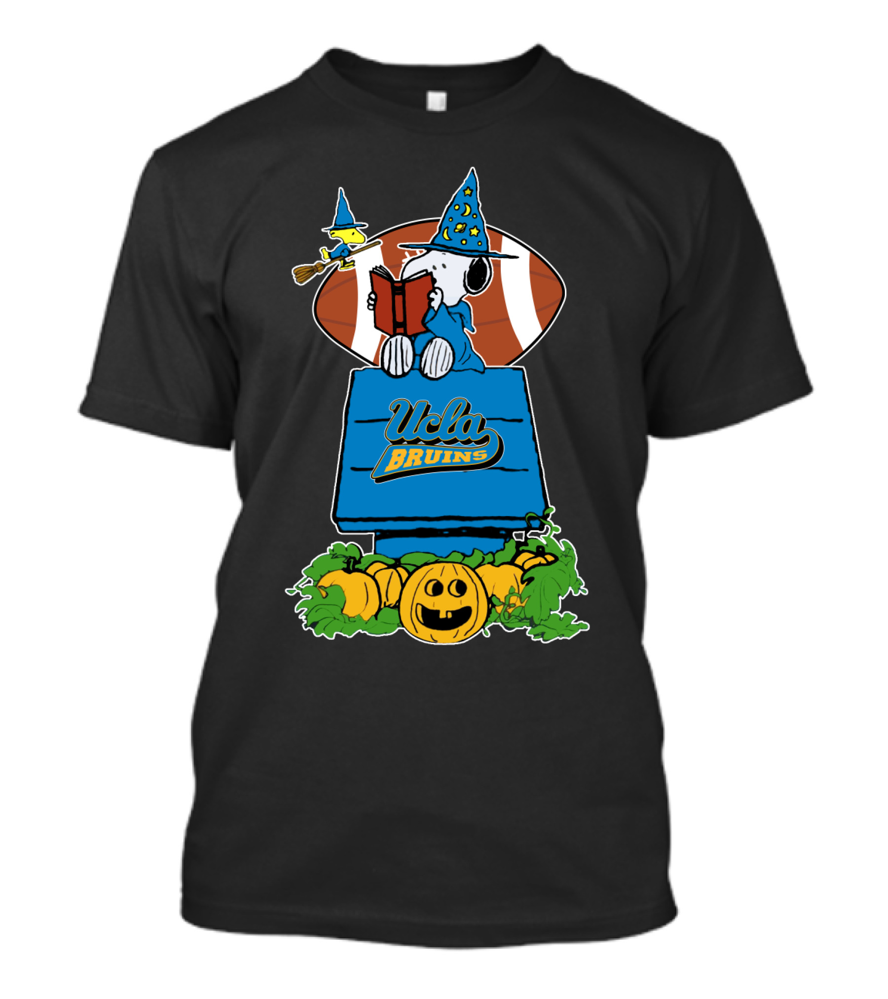 Halloween Ucla Bruins Football Peanuts Snoopy Witch Hat Pumpkins T-Shirt