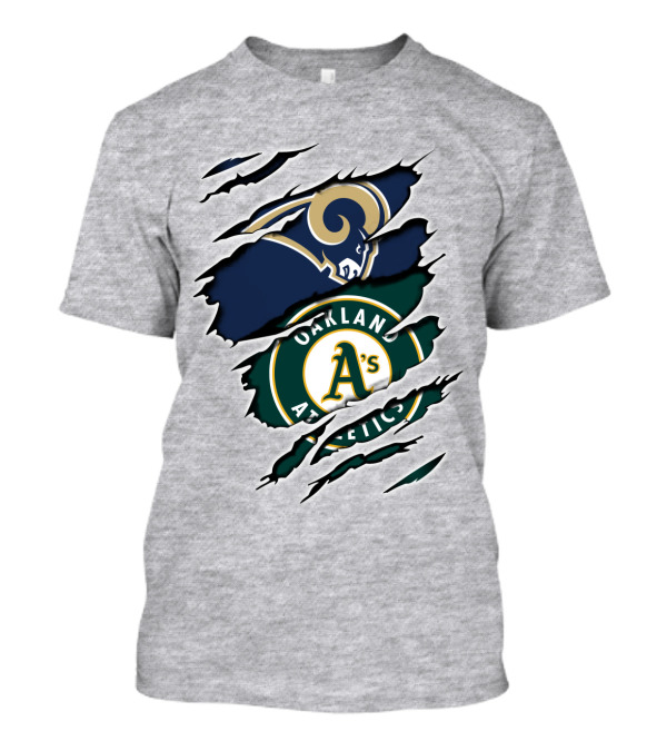 Rams Athletics Oakland A's Logo Clash T-Shirt