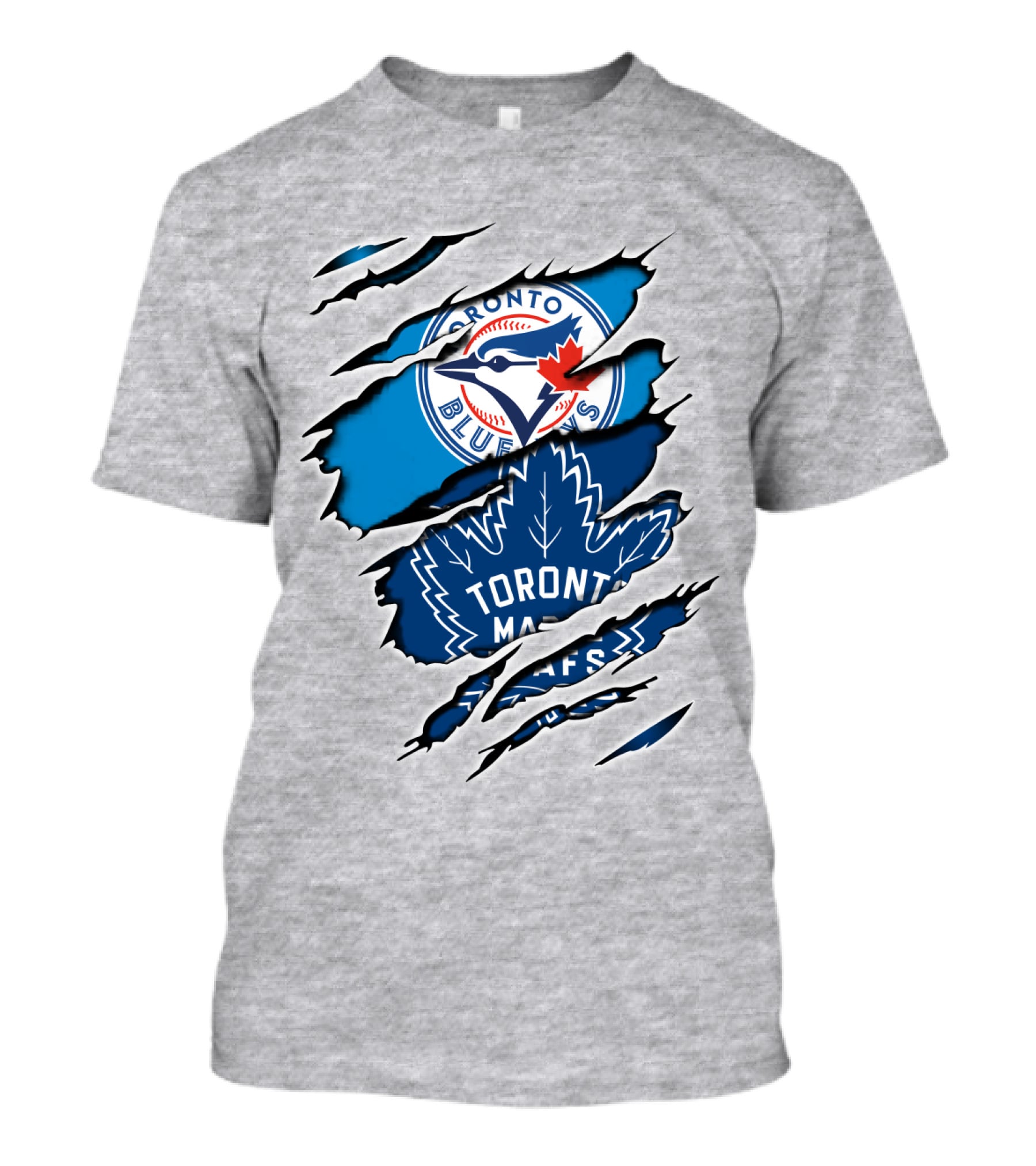 Toronto Blue Jays Maple Leafs Dual Logo Overlap T-Shirt