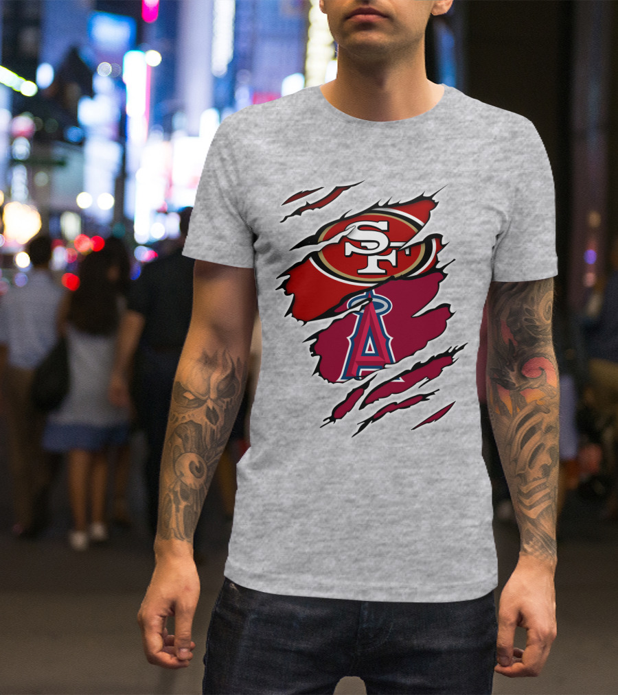 49ers SF Angels A Logo Fusion T-Shirt