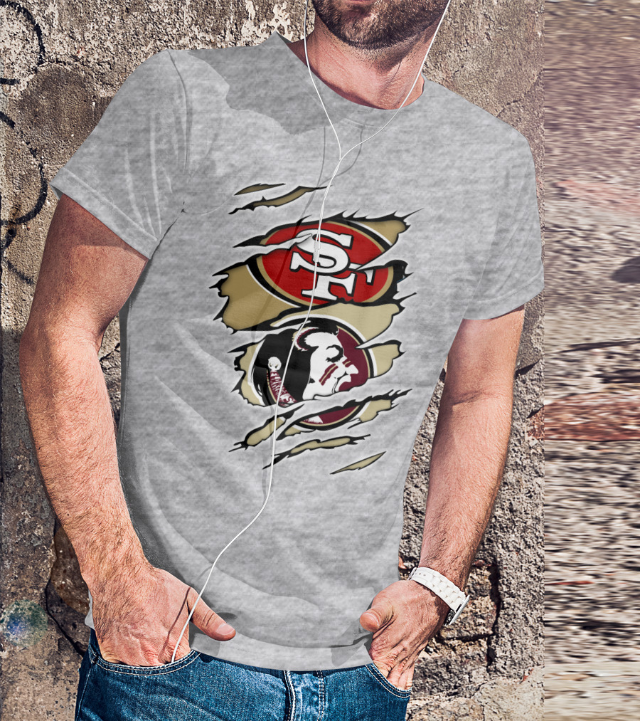 49Ers Seminoles SF Logo With Seminole Head T-Shirt