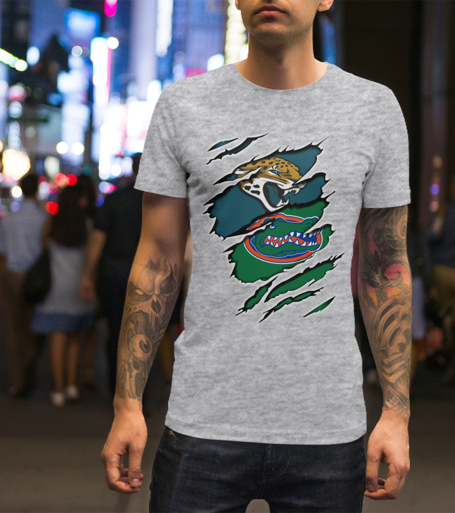Nfl Jaguars Gators Florida Football Team Rivalry T-Shirt