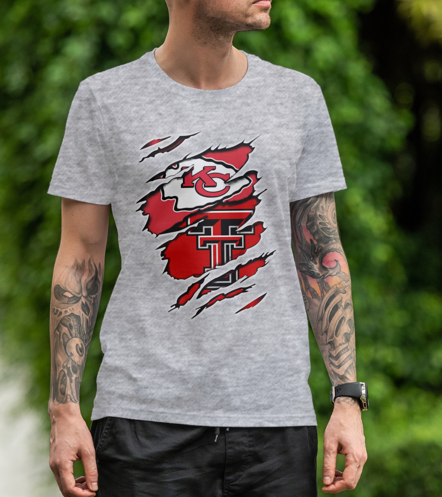 Kansas City Chiefs Texas Tech University Red Raiders Chiefs Texas T-Shirt