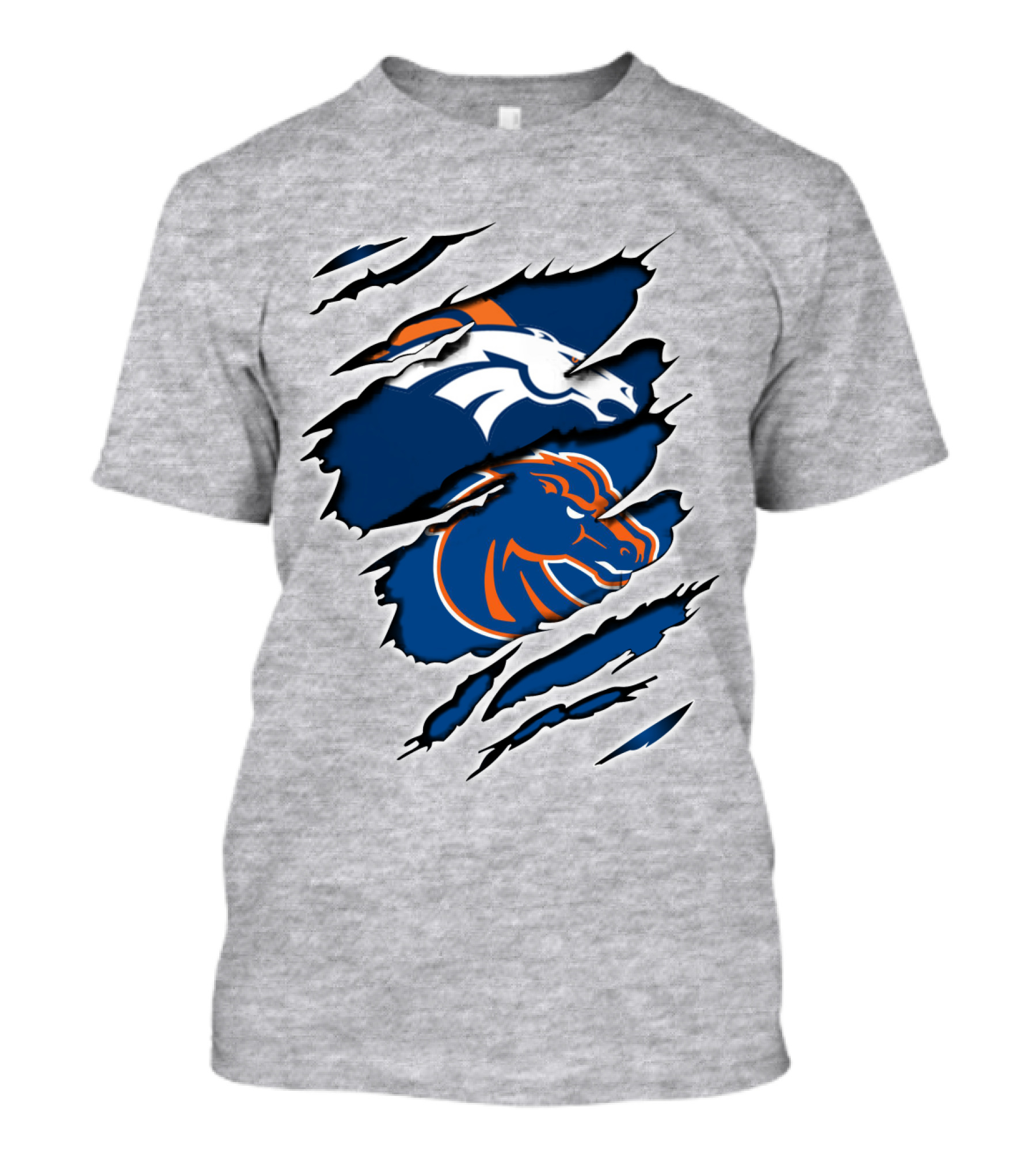 Boise Broncos Broncos Logo Mashup T-Shirt
