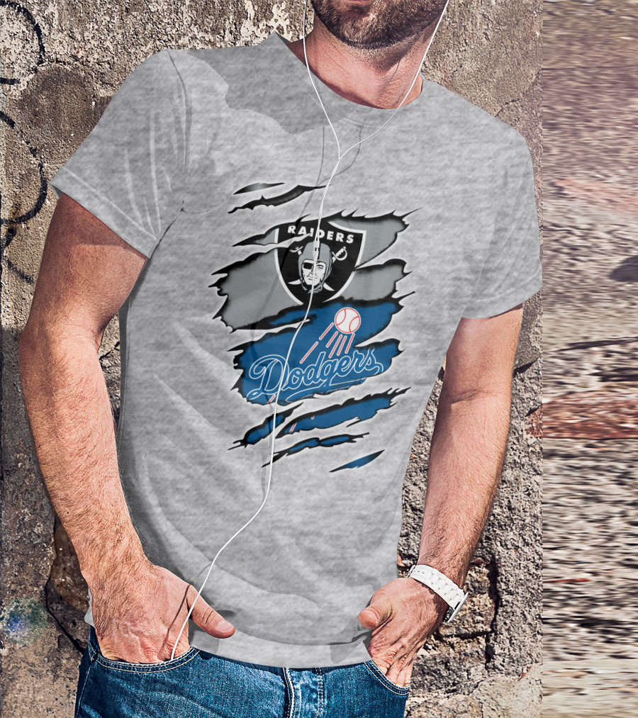 Raiders Dodgers Raiders Dodgers T-Shirt