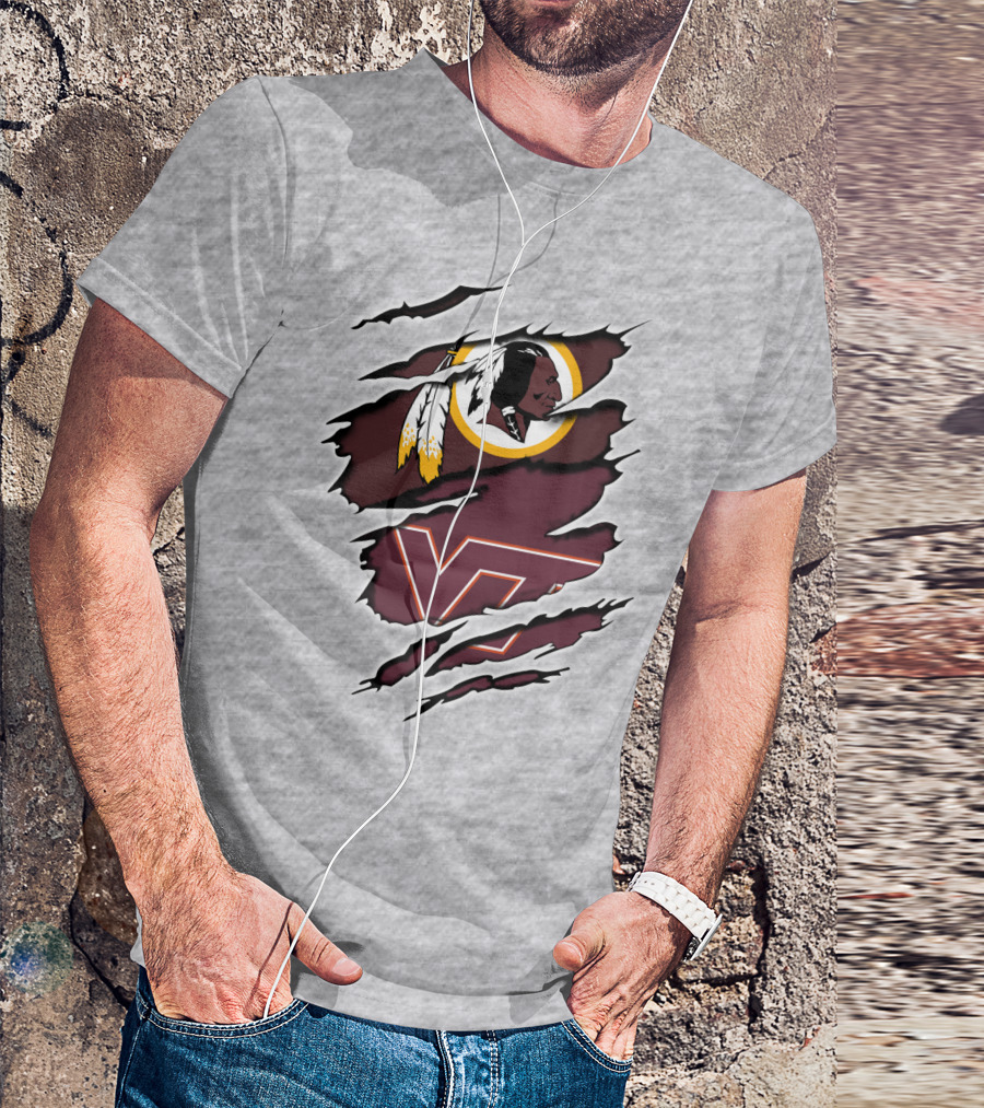Redskins Hokiers Redskins Hokies Vt T-Shirt
