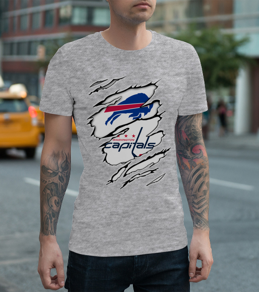 Buffalo Bills Washington Capitals Crossover Collaboration T-Shirt