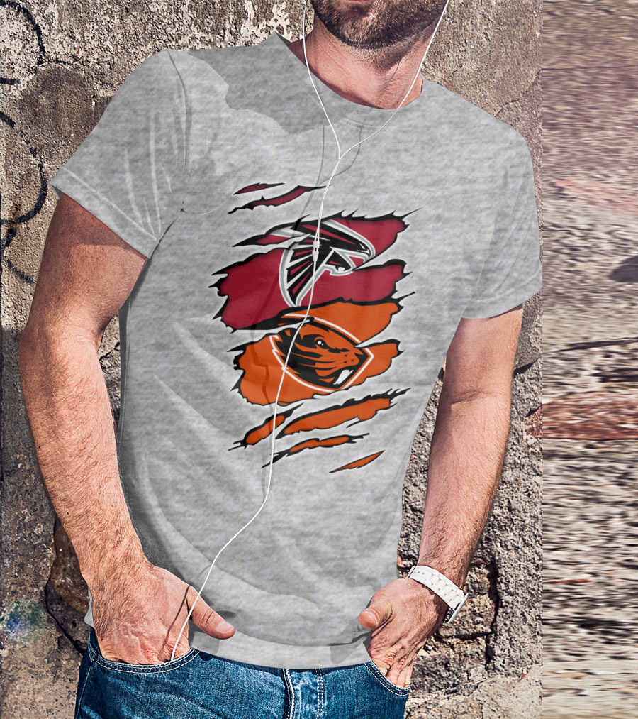 Atlanta Falcons Oregon State Beavers Claw T-Shirt
