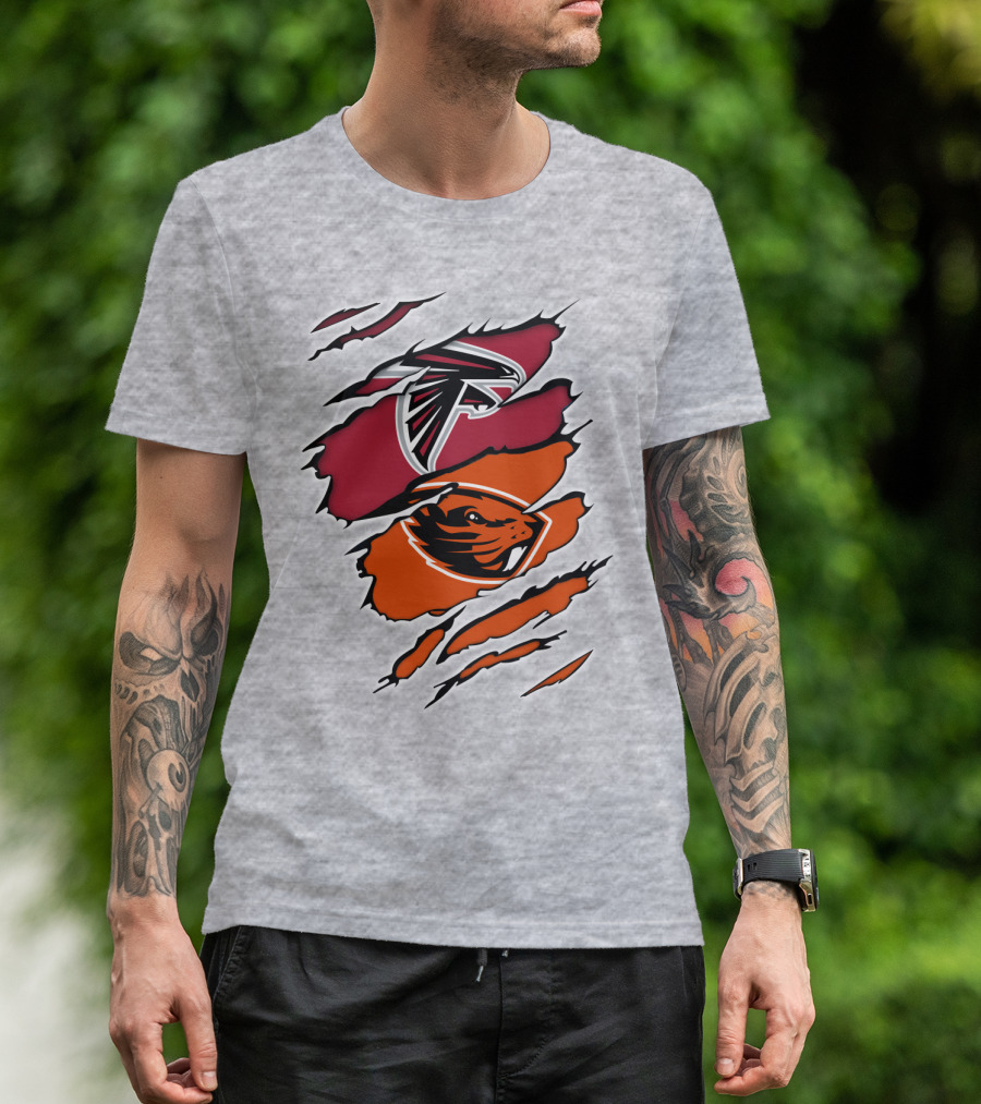 Atlanta Falcons Oregon State Beavers Claw T-Shirt
