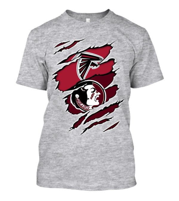 Falcons Seminoles Claw Marks Fan Collaboration T-Shirt