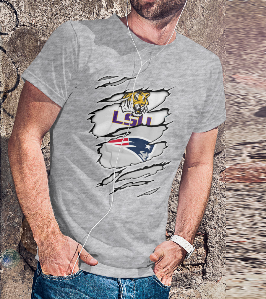 LSU Tigers Patriots Scratch Claw Marks T-Shirt