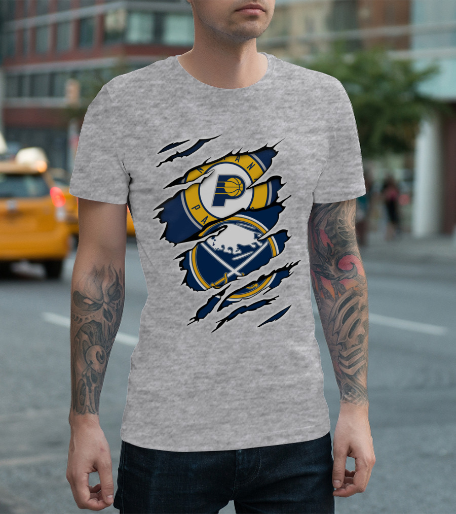 Indiana Pacers Buffalo Sabres Crossover T-Shirt
