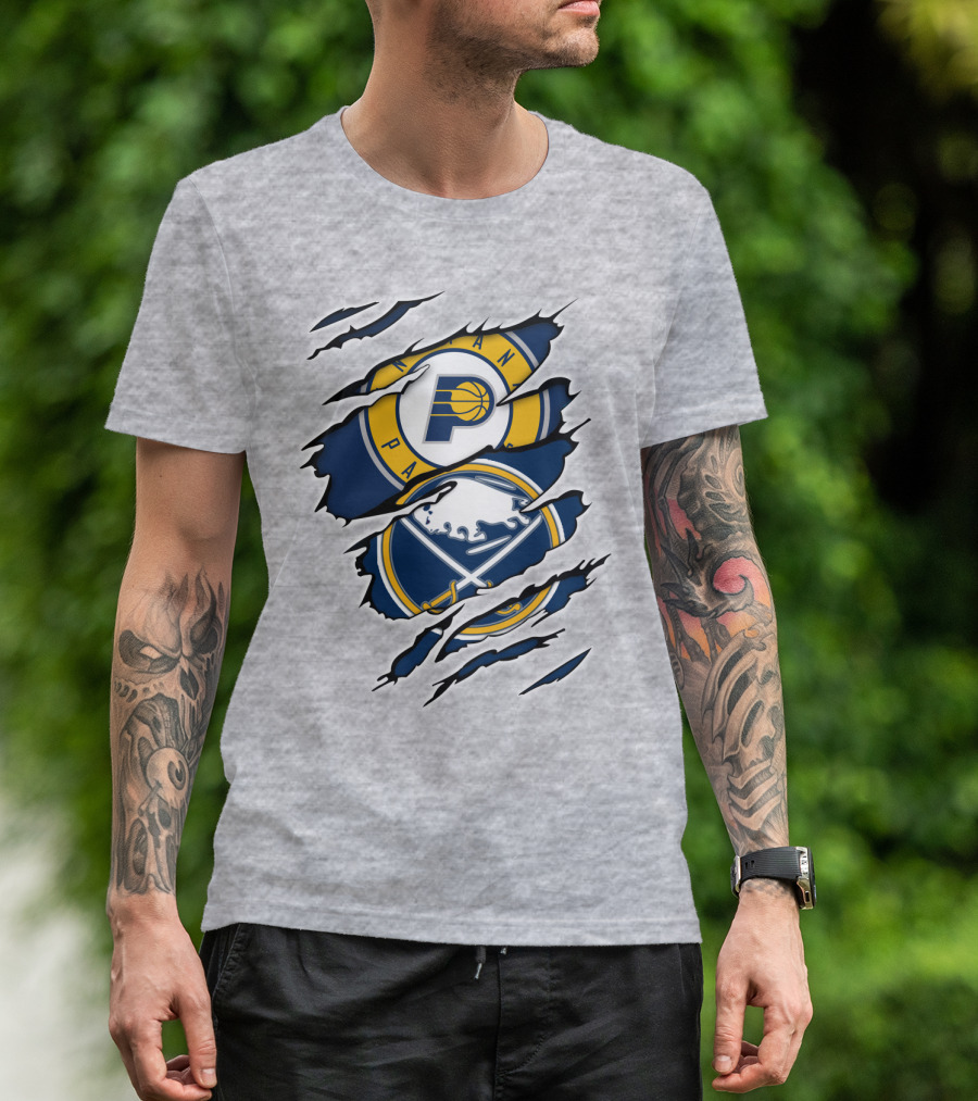 Indiana Pacers Buffalo Sabres Crossover T-Shirt