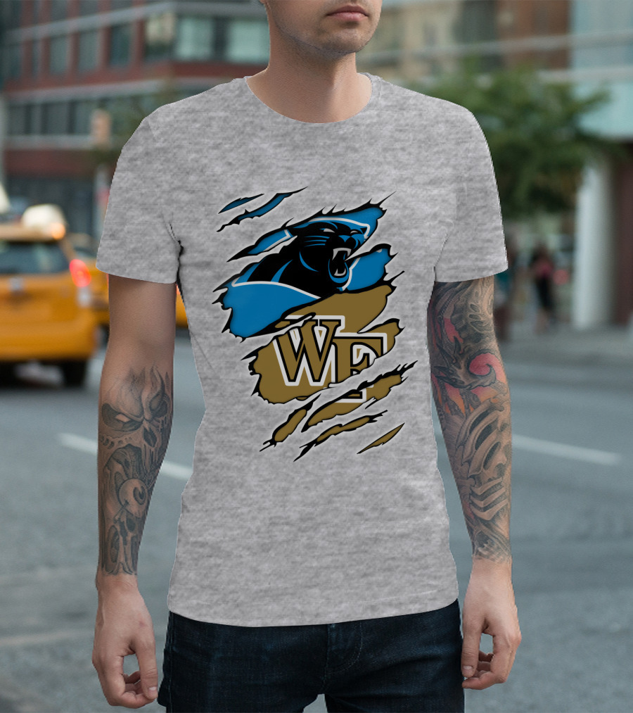 Carolina Panthers Wake Forest WF Scratch T-Shirt