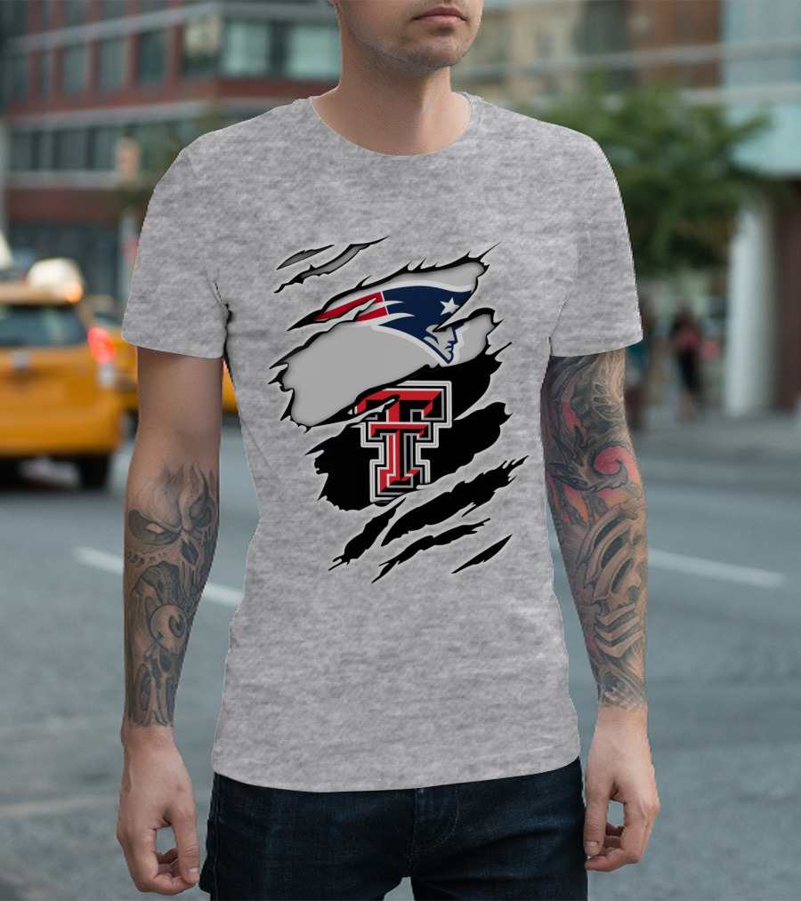 Patriots Texas Tech Double T Logo Fusion T-Shirt