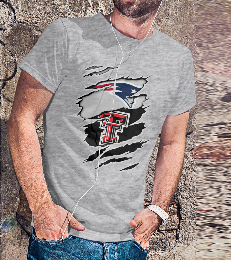 Patriots Texas Tech Double T Logo Fusion T-Shirt