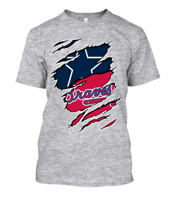 Cowboys Star Braves Logo Mashup T-Shirt