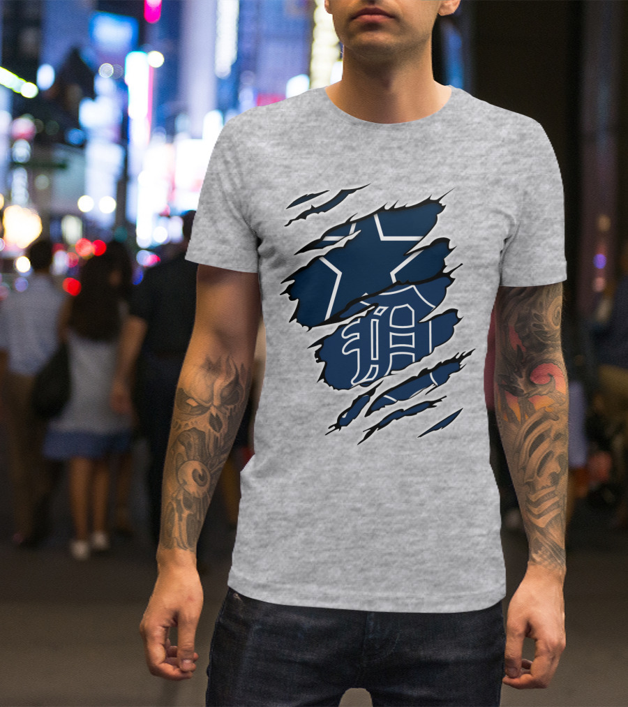 Cowboys And Tigers Logo Mashup T-Shirt