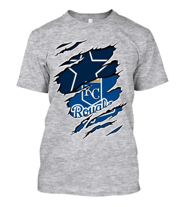 Cowboys KC Royals Texas Star Claw Marks T-Shirt