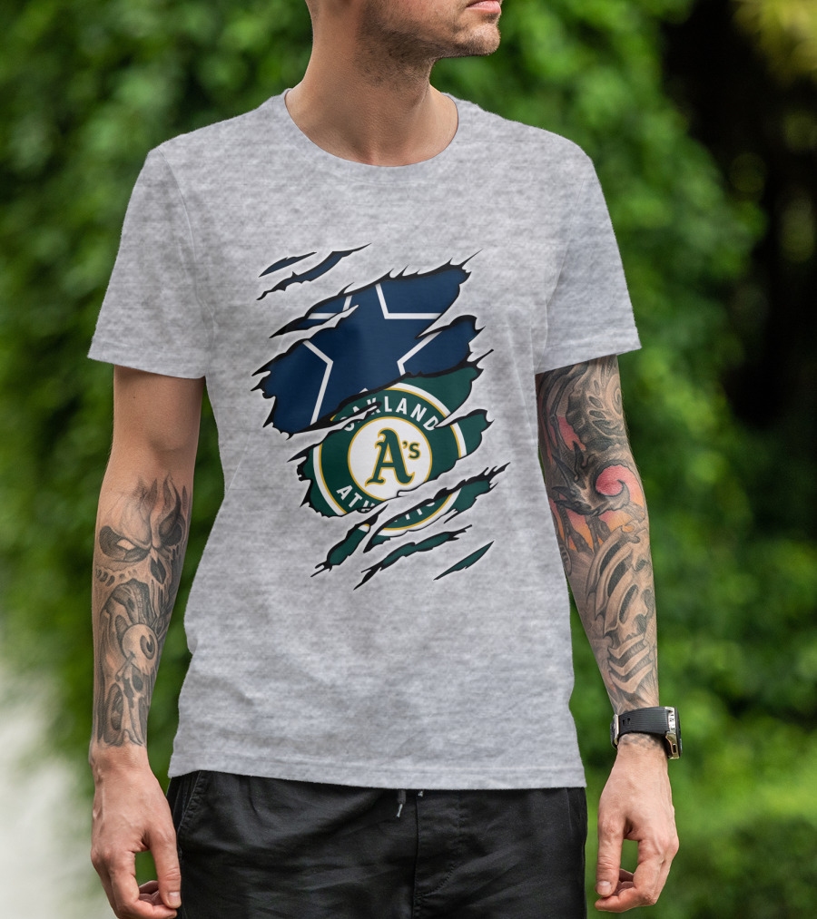 Oakland Athletics Cowboys Star Burst T-Shirt