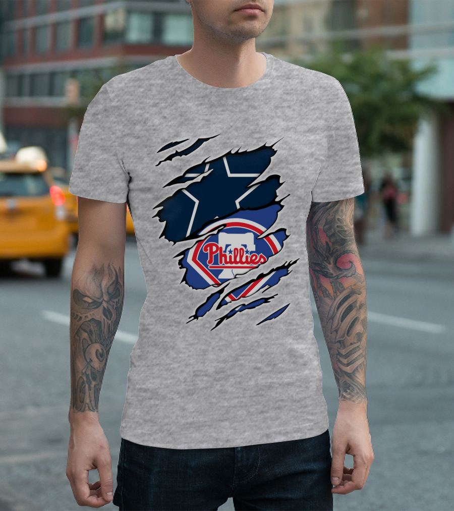 Dallas Cowboys Philadelphia Phillies Mashup T-Shirt