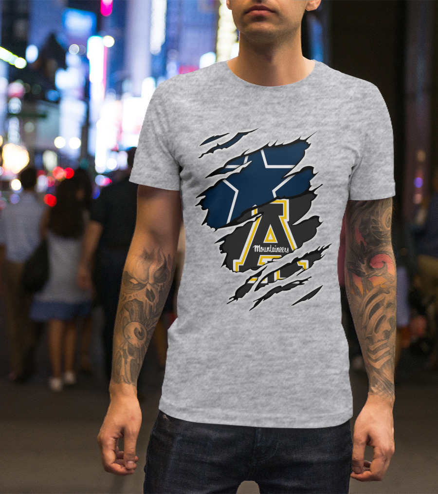 Cowboys Mountaineers Logo Combination T-Shirt