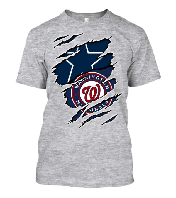 Dallas Cowboys Washington Nationals Crossover T-Shirt