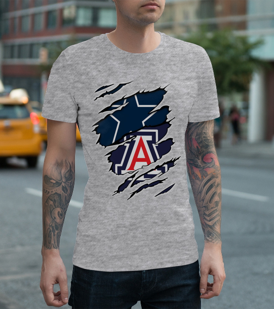 Dallas Cowboys Arizona Wildcats Collaboration T-Shirt