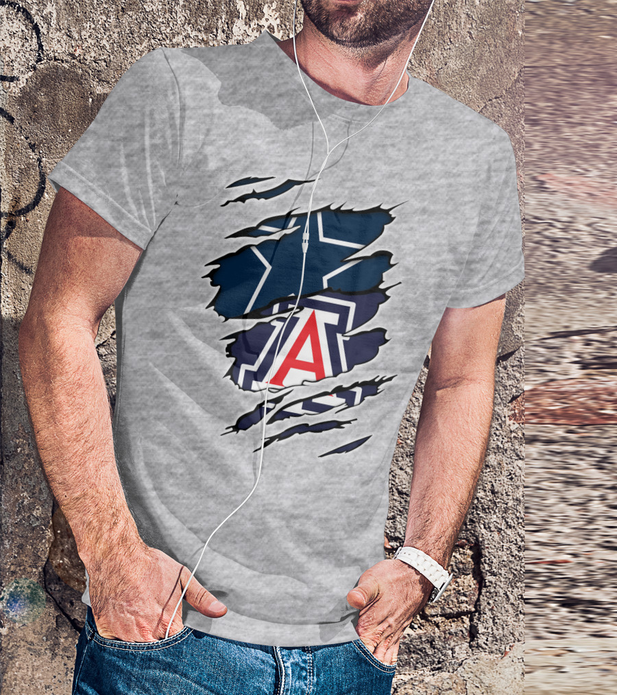 Dallas Cowboys Arizona Wildcats Collaboration T-Shirt