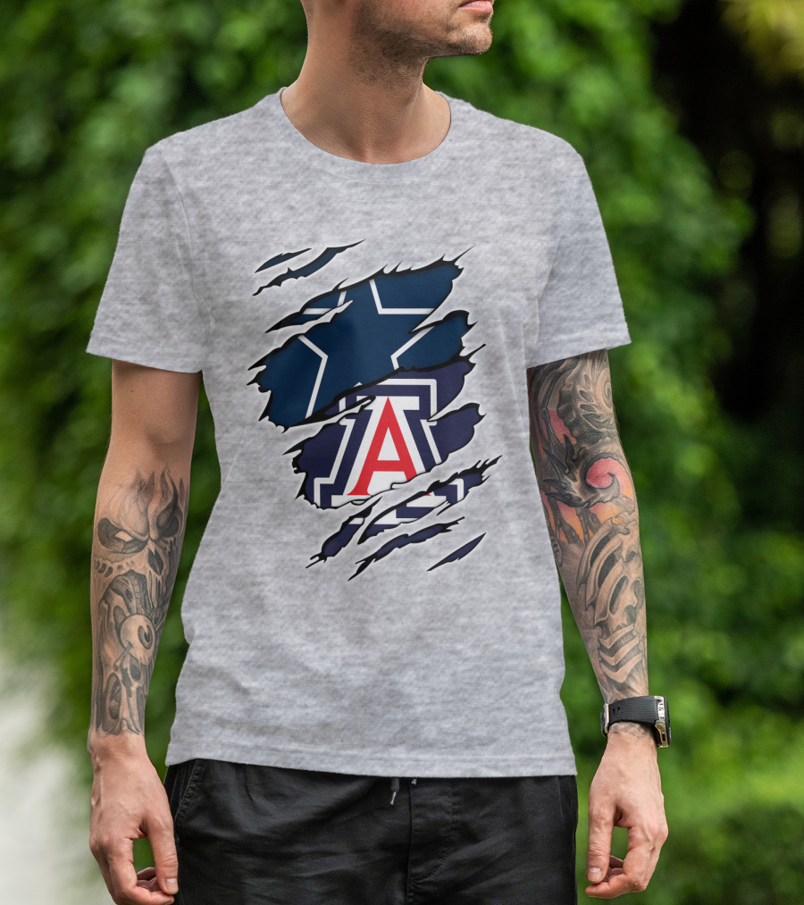 Dallas Cowboys Arizona Wildcats Collaboration T-Shirt