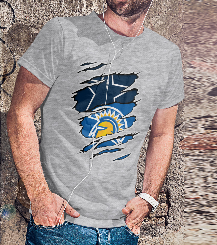 Dallas Cowboys San Jose State Spartans Fan Crossover T-Shirt
