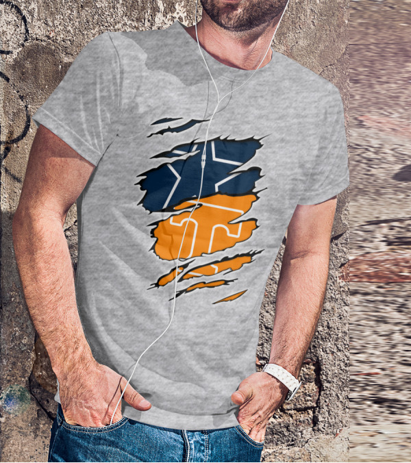 Cowboys Tennessee Vols Star Claw T-Shirt