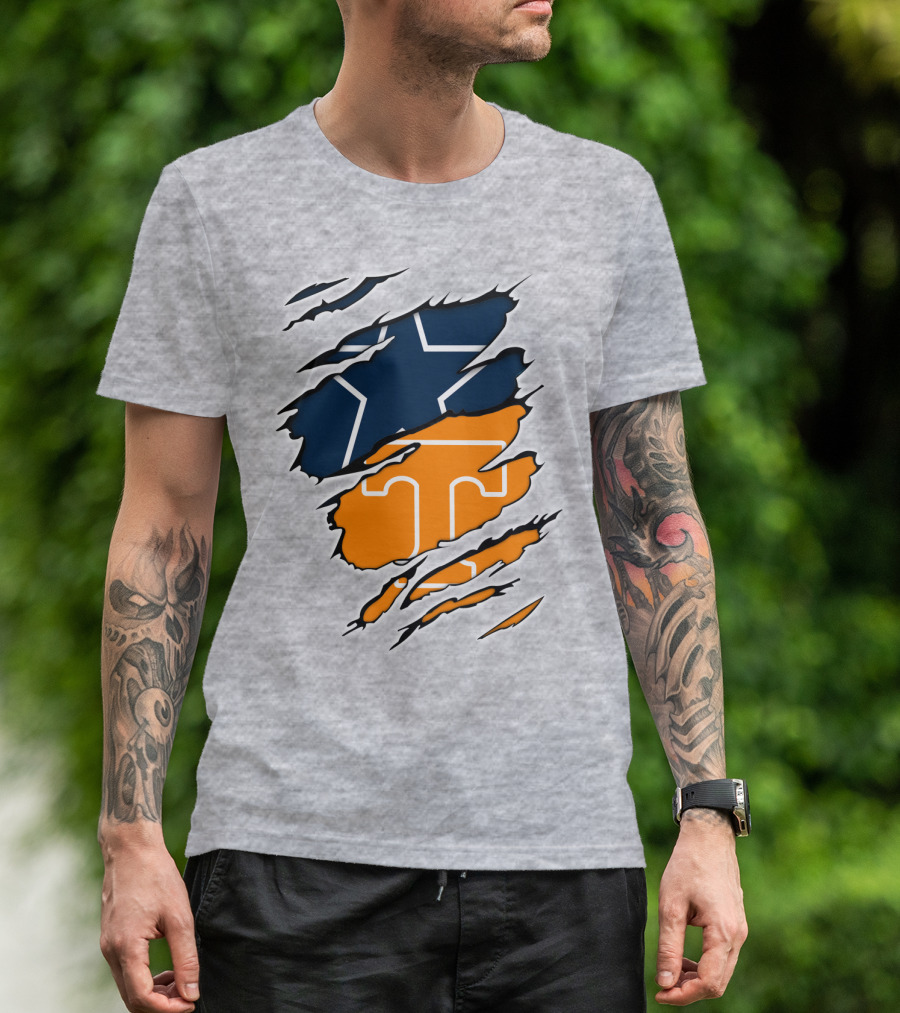 Cowboys Tennessee Vols Star Claw T-Shirt