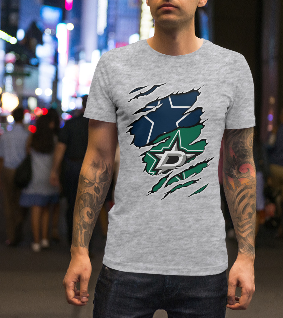 Dallas Cowboys Stars Logo Fusion T-Shirt