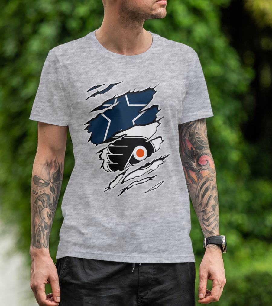 Cowboys Flyers Cowboys Logos Blend T-Shirt