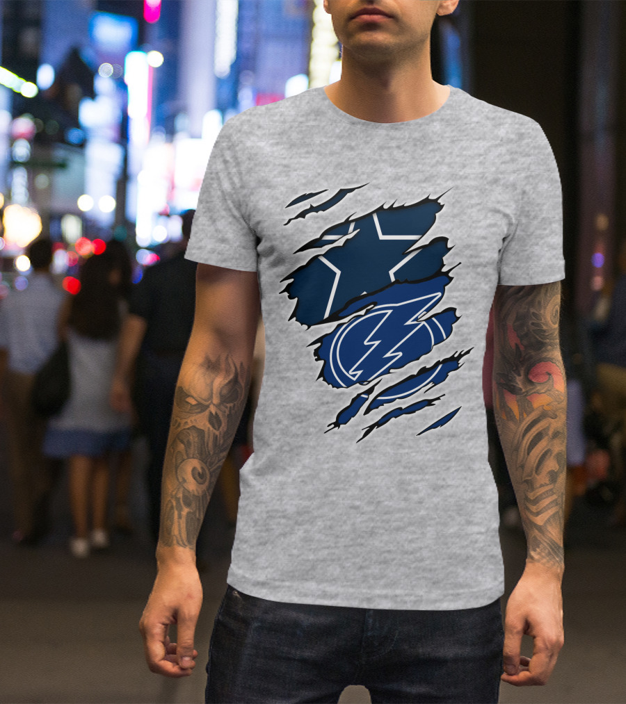 Cowboys Star Lightning Bolt T-Shirt