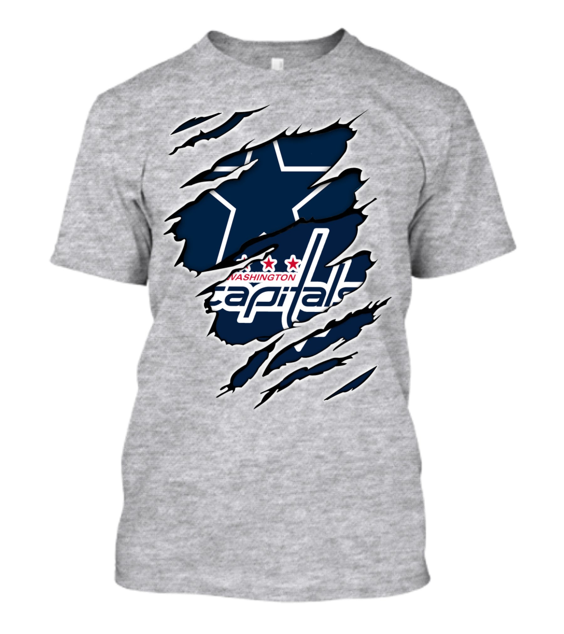 Dallas Cowboys Washington Capitals Fan Collab T-Shirt