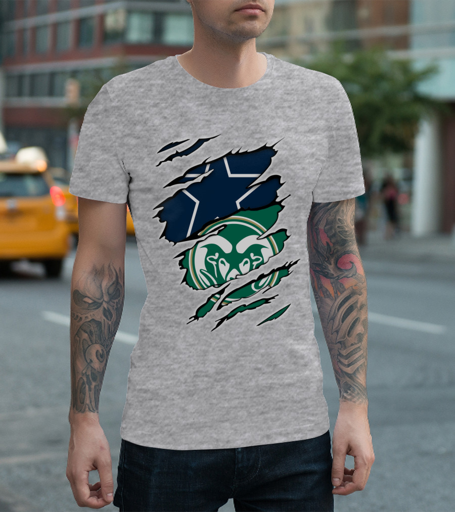 Cowboys Rams Star Logo Fusion T-Shirt