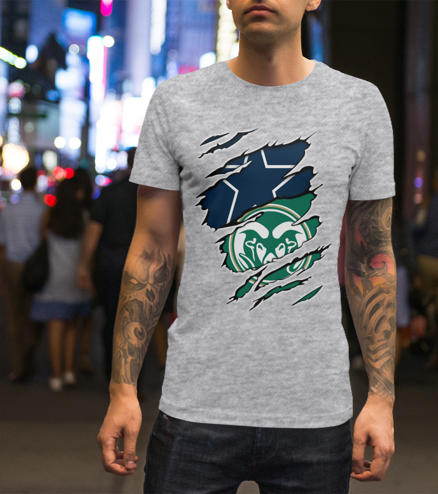 Cowboys Rams Star Logo Fusion T-Shirt