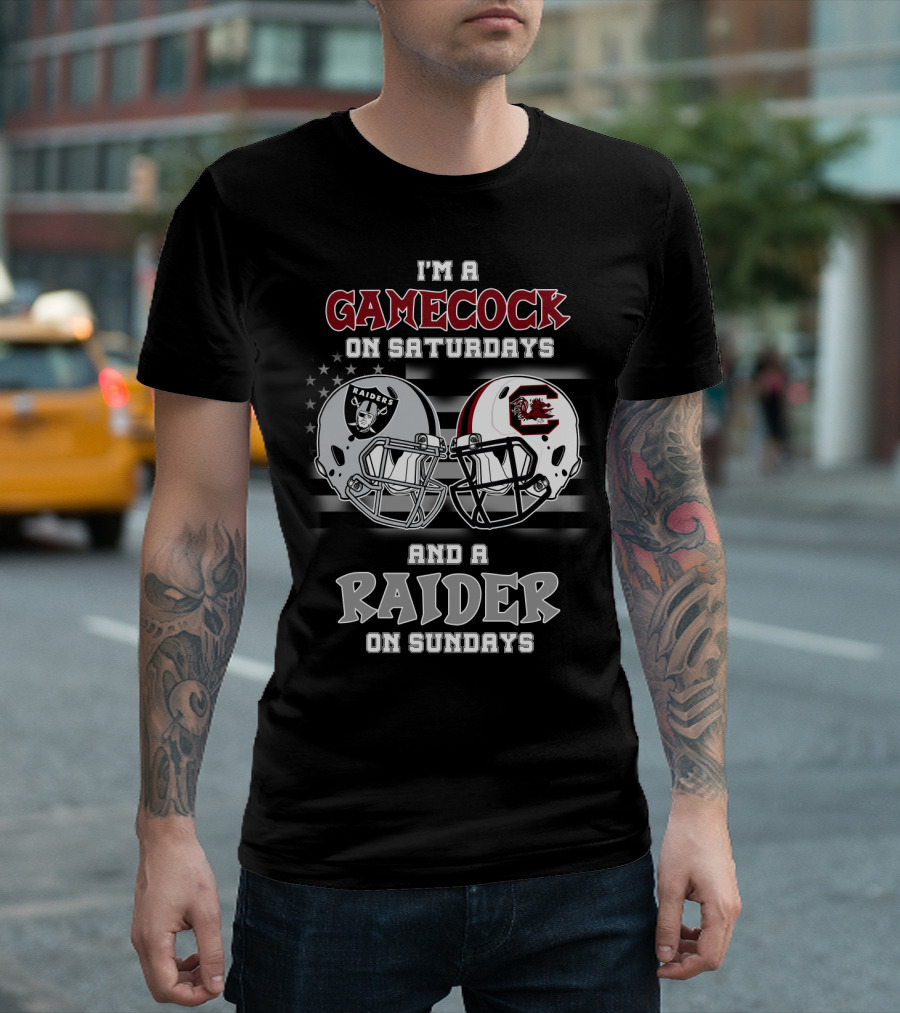 I'm a Gamecock on Saturdays and a Raider on Sundays T-Shirt