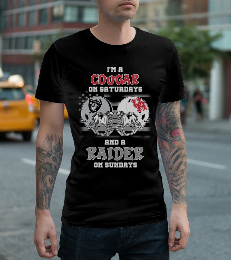 I'm a Cougar on Saturdays and a Raider on Sundays T-Shirt