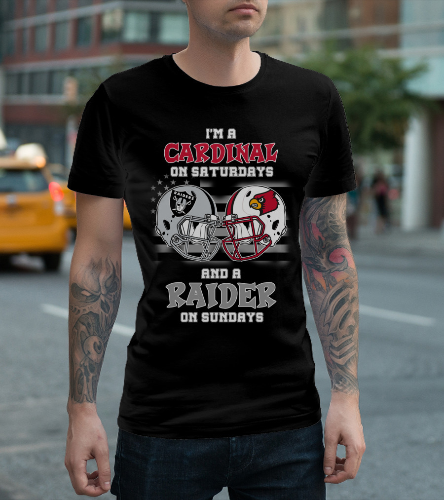 I'm A Cardinal On Saturdays And A Raider On Sundays T-Shirt