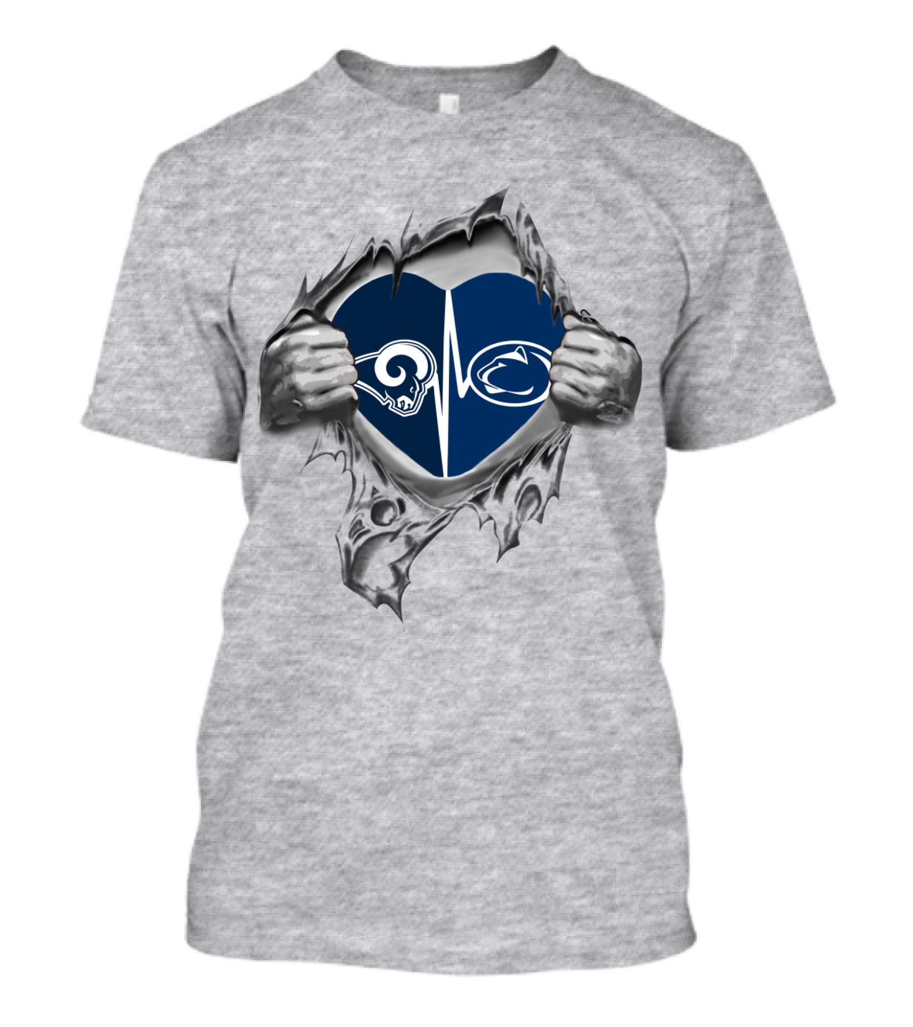 Rams Penn State Heartbeat T-Shirt