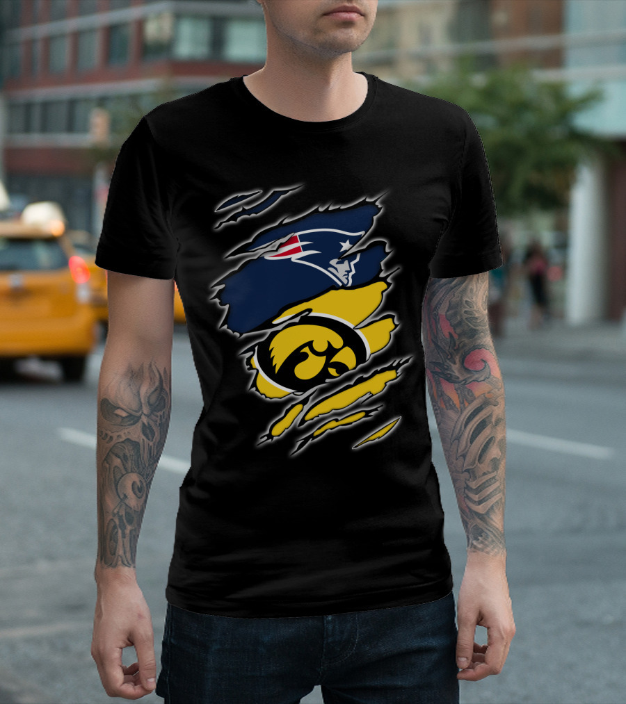 Patriots Hawkeyes Team Spirit Fusion T-Shirt