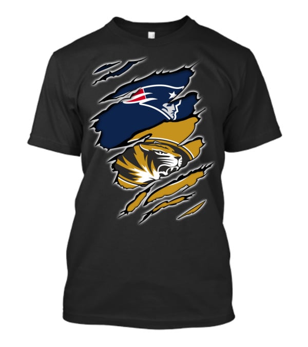 Patriots New England Tigers Missouri Fans United T-Shirt