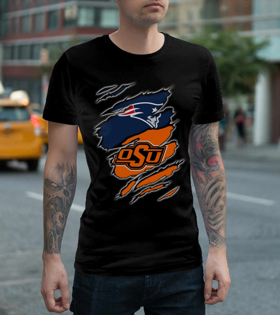 OSU Cowboys Patriots Logo Mashup T-Shirt